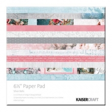 Paper Pad 6.5”x6.5” Silver Bells Kaisercraft Scrapbooking Papper