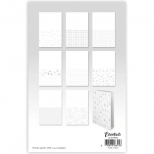 Paper Pad Foiled Cards 24 st - Silver Christmas - Studio Light