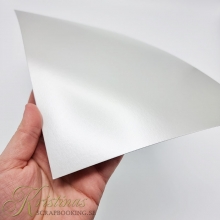 Pärlemo Papper A4 Silver 20 ark 180g Pärlemorpapper Metallpapper