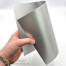 Pärlemo Papper A4 Silver 20 ark 180g Pärlemorpapper Metallpapper