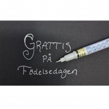 Silverpenna Decocolor Extra Fine 0,8 Liquid Silver Guldpenna