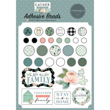 Självhäftande Brads + Stickers Carta Bella - Gather At Home