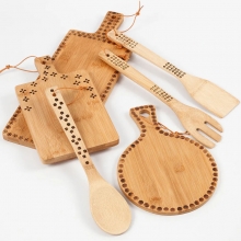 Skärbräda av Bambu 25x17 cm Kök Badrum till scrapbooking, pyssel och hobby