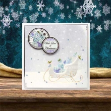 Kort Kit Christmas Sleigh Juldekorationer DIY