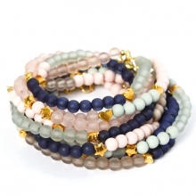 Armband Trendiga Pärlor och Gulddetaljer Inspiration Smyckestillverkning