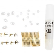 DIY Kit Smycken - Örhängen Av Förgylld Smyckestråd