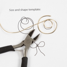 DIY Kit Smycken - Örhängen Av Förgylld Smyckestråd