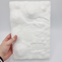 Snölandskap i Frigolit med Glitter - 30 x 20,5 cm