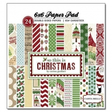 Paper Pad 6”x6” So This Is Christmas Carta Bella Pappersblock 4 8 Tum
