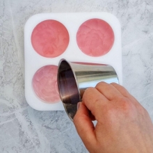 Silikonform Runda Blomstermotiv. Gjutform tvål, ljus, betong.