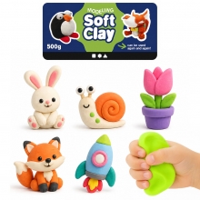 Soft Clay Modellera Neonorange 500 g till scrapbooking, pyssel och hobby