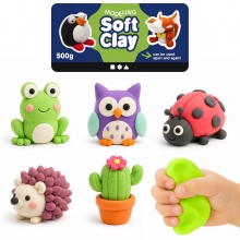 Soft Clay Modellera Neonrosa 500 g till scrapbooking, pyssel och hobby