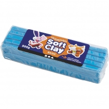 Soft Clay Modellera Blå 500 g till scrapbooking, pyssel och hobby