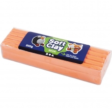 Soft Clay Modellera Neonorange 500 g till scrapbooking, pyssel och hobby
