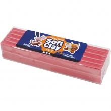 Soft Clay Modellera Röd 500 g till scrapbooking, pyssel och hobby