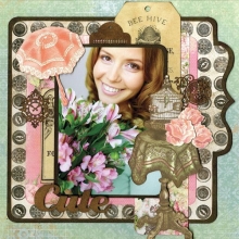 Papper Bo Bunny Soiree Delight Scrapbooking
