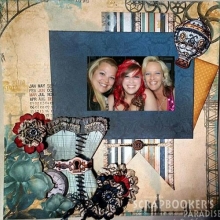 Papper Bo Bunny Somewhere In Time Elegance Scrapbooking