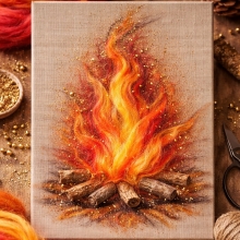 Kardad Ull 25g - Space Wool - Orange Red