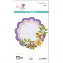 Dies Etched Spellbinders - Scallop Journal Cards