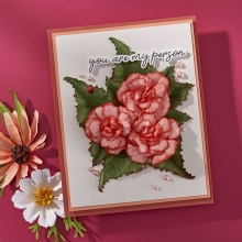 Dies Spellbinder Begonia Flowers - Summer Solstice Garden - 6 dies