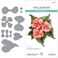 Dies Spellbinder Begonia Flowers - Summer Solstice Garden - 6 dies