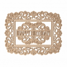 Spellbinders die Happy Birthday Frame Spellbinder Dies