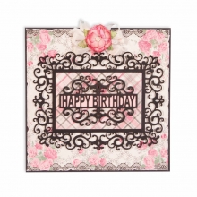 Spellbinders die Happy Birthday Frame Spellbinder Dies
