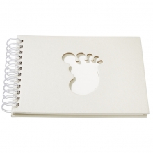 Spiralalbum Baby Beige pärlemo 17 x 22 cm Fotoalbum
