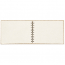 Fotoalbum Spiralbundet - 17x23 cm - Beige Fabric - 15 sidor