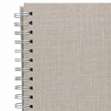Fotoalbum Spiralbundet - 17x23 cm - Grey Fabric - 15 ark