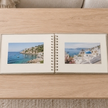 Fotoalbum Spiralbundet - 17x23 cm - Grey Fabric - 15 ark