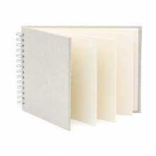 Fotoalbum Spiralbundet - 17x23 cm - Grey Fabric - 15 ark