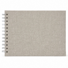 Fotoalbum Spiralbundet - 17x23 cm - Grey Fabric - 15 ark
