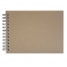 Fotoalbum Spiralbundet - 17x23 cm - Beige Fabric - 15 sidor