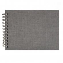 Fotoalbum Spiralbundet - 17x23 cm - Grey Fabric - 15 sidor