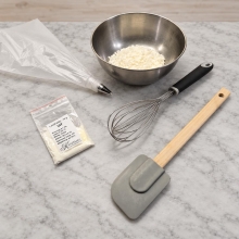 Spritsat Vax Till Dessertljus, bakelseljus, whipped wax candle, grädde