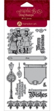 Graphic 45 Cling Stamps A Christmas Carol #3