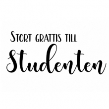 EZ-Monterad Stämpel - Stort Grattis till Studenten- 65 x 25 mm