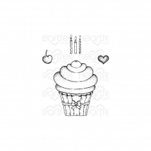 Stämpelset Heartfelt Creations - Sugarspun Cupcake