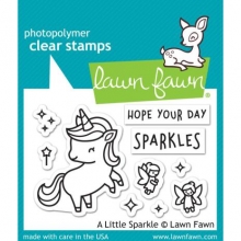 Stämpelset Lawn Fawn A Little Sparkle 2x3 Tum Stämplar
