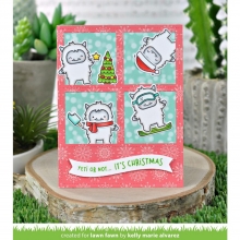 Stämpelset Lawn Fawn Yeti or Not 4x6 Tum Clearstamps Silkonstämpel