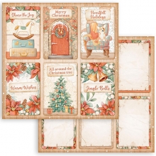Paper Pad Stamperia - All Around Christmas - Julpapper till scrapbooking.