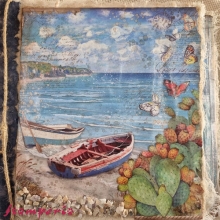 Decoupage Papper Stamperia - Blue Dream