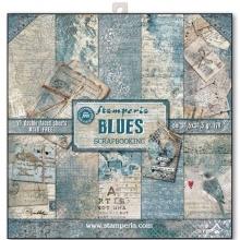 Paper Pad Stamperia - Blues - 12x12 Tum