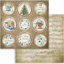 Scrapbooking papper Stamperia Cozy Winter Julmotiv