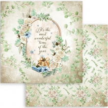 Scrapbooking papper Stamperia Cozy Winter Julmotiv