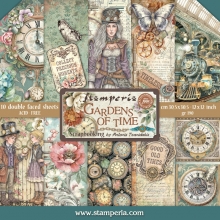 Paper Pad Scrapbooking Stamperia Gardens of Time Collection by Antonis Tzanidakis