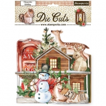 Chipboard Die Cuts Stamperia - Home For The Holidays - 48 st