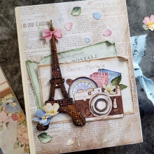 Stamperia Oh lá lá Eiffeltorn Paris Scrapbooking