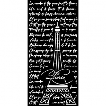 Create Happiness Oh lá lá Thick Stencil 12x25cm Tour Eiffel